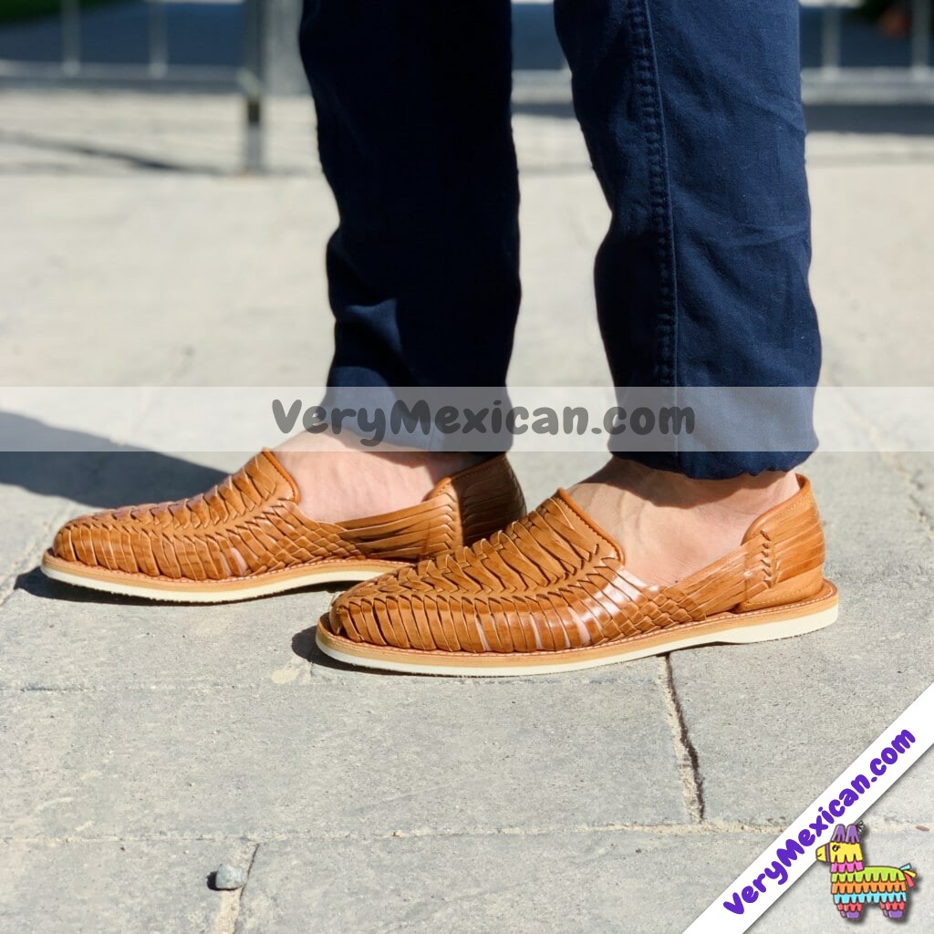 Zapatos artesanales color negro Zapatos Zapatos para hombre Sandalias Huaraches mexicanos para hombre 